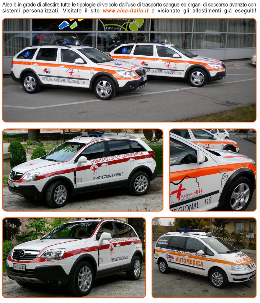 Allestimenti Auto Medica Inox e VTR